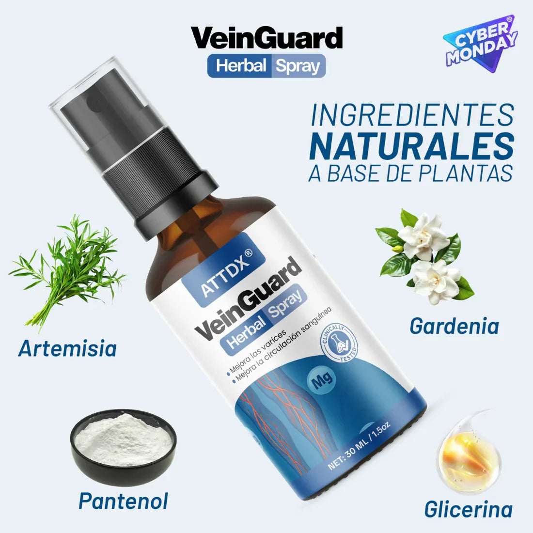 ATTDX®  Vericos Veins Herbal Spray ( Made In USA )